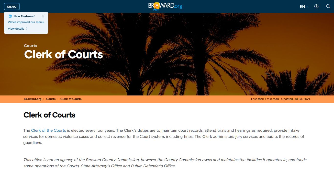 Court Services Clerk of Courts - Broward County, Florida